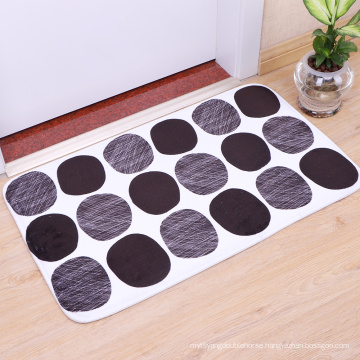 High quality printed coral fleece mamory foam mat for bathroom